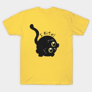 I Bite Circle Cat T-Shirt